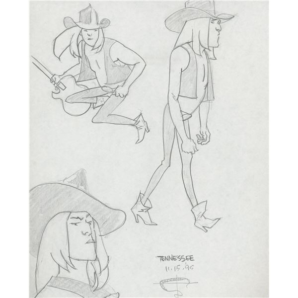 Tony Salmons original signed sketch