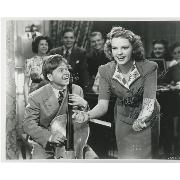 Mickey Rooney signed "Babes in Arms" movie photo. GFA Authenticated