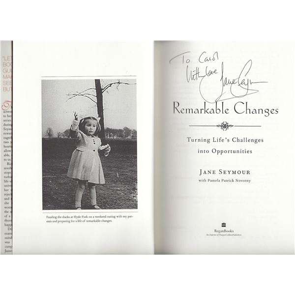 Jane Seymour signed book