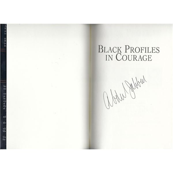 Black Profiles in Courage Kareem Abdul-Jabbar signed book
