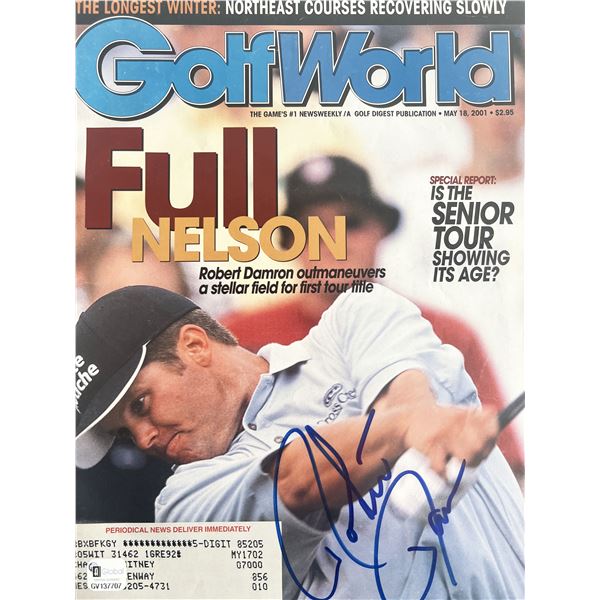Robert Damron signed 2001 Golf World magazine