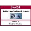 Image 1 : Raiders vs Cowboys 2 tickets