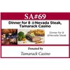 Image 1 : Dinner for 8 at Tamarack's Nevada Steak