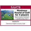 Image 1 : Montreux Round of Golf for 4 players