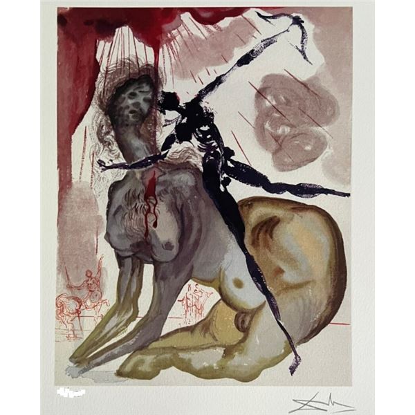 Salvador Dali Divine Comedy MINOTAUR Facsimile Signed Numbered Giclee