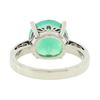 Image 6 : Unique 14K White Gold Round Faceted Peruvian Opal Solitaire Engagement Ring