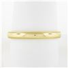 Image 1 : NEW Mens Classic 14k Yellow Gold 3mm Dome Polished w/ Milgrain Wedding Band Ring