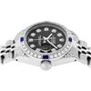 Image 4 : Rolex Ladies Quickset Stainless Steel Black Diamond Lugs And Sapphire Datejust 2