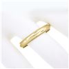 Image 3 : Classic 14k Yellow Gold 3.8mm Domed Polished w/ Milgrain Stack Wedding Band Ring