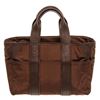Image 1 : Hermes Brown Nylon and Leather Acapulco Tote Bag