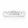 Image 5 : Unisex 18k White Gold 5mm Polished Domed w/ Milgrain Sides Wedding Band Ring