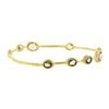 Image 6 : Ippolita 18K Gold 7.5 4.93 ctw Bezel Smoky Quartz Station Slip On Bangle Bracele