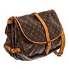 Image 3 : Louis Vuitton Brown Monogram Leather Saumur 30 Messenger Bag