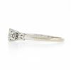 Image 6 : Vintage Orange Blossom 14k White Gold 0.43 ctw Diamond Solitaire w/ Accents Ring