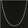Image 4 : 14k Two Tone Gold 17" 3.1mm Fancy Polished Unique Twisted Link Chain Necklace