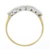 Image 7 : Antique 14k TT Gold 0.30 ctw Old Single Cut Pave Diamond Stack Wedding Band Ring