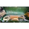 Image 2 : SHELF OF ASSORTED ITEMS INCLUDING; VACUUMS & TOOLBOX WITH ASSORTED CONTENTS