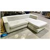 Image 2 : 2-PC FABRIC SECTIONAL SOFA WITH CHAISE (CLEANING REQUIRED)