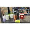 Image 1 : LOT OF ASSORTED ITEMS INCLUDING; STARBUCKS MUGS, PREMIUM PLUS SOUP BOWLS, TIM HORTONS MUG & MORE