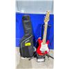 Image 1 : DONNER KIDS ELECTRIC GUITAR DSJ-100 WITH DONNER MINI-AMP, GUITAR STAND & DONNER SOFT CASE