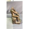 Image 2 : ARTIST SIGNED PLASTER SCULPTURE WITH PAINTED FINISH 10"H