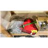 Image 3 : LOT OF ASSORTED ITEMS INCLUDING; DOOR HANDLE SET, BAG OF HEAVY-DUTY HARDWARE, TRACTOR ATTACHMENT