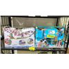 Image 2 : 2 SHELVES OF ASSORTED TOYS INCLUDING; TASTY JUNIOR MINI CHEF SET & THOMAS & FRIENDS TRAIN SET,