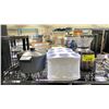 Image 2 : SHELF OF ASSORTED ITEMS INCLUDING; STEAM CLEANER, COOKWARE, COFFEE GRINDER & MORE (UNKNOWN WORKING