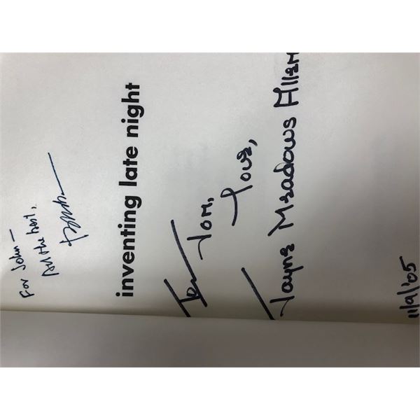 Inventing Late Night signed book