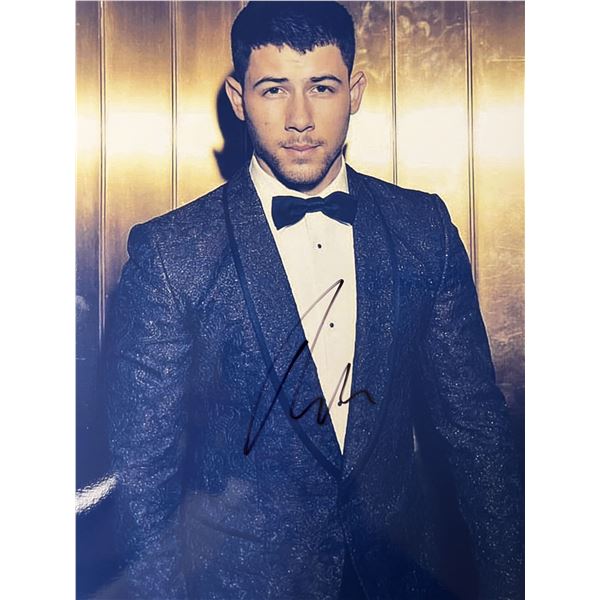 Nick Jonas signed photo