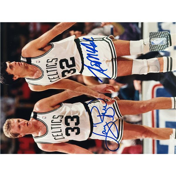 Larry Bird and Kevin McHale signed photo