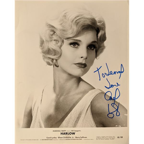 Carol Lynley signed photo