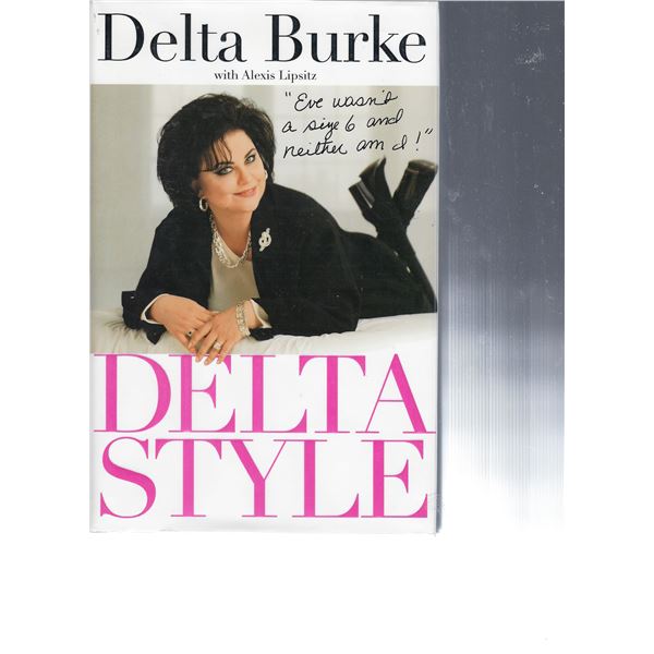 Delta Burke signed book