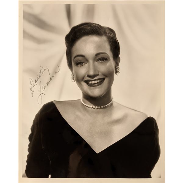 Dorothy Lamour signed photo