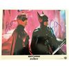 Image 1 : Batman & Robin Chris O'Donnell and George Clooney signed lobby card. GFA Authenticated