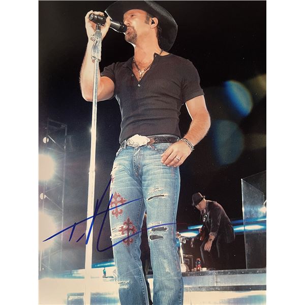 Tim McGraw signed photo