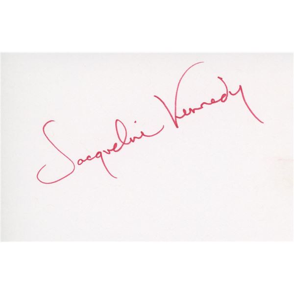 Jacqueline Kennedy signature cut