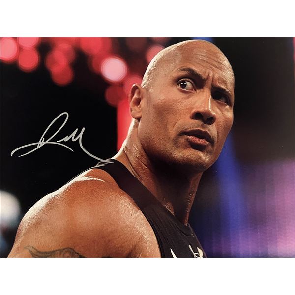 The Rock Dwayne Johnson signed photo