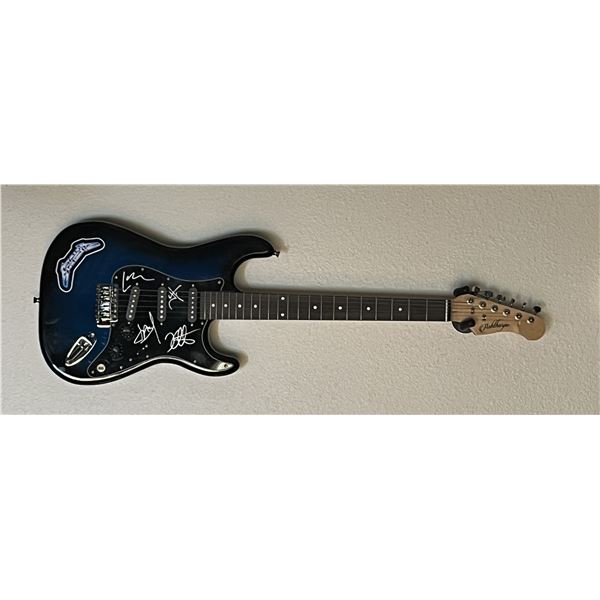 Metallica band signed guitar