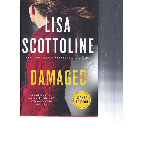 Damaged Lisa Scottoline signed book