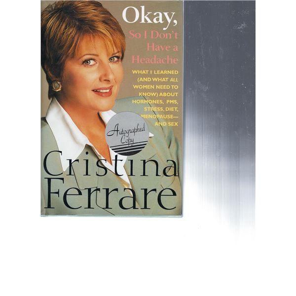Cristina Ferrara signed book