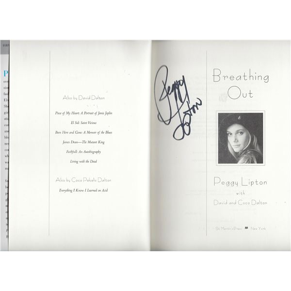 Peggy Lipton signed book
