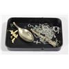 Image 1 : 22 GRAMS SCRAP SILVER (SOME CLASPS MAGNETIC)