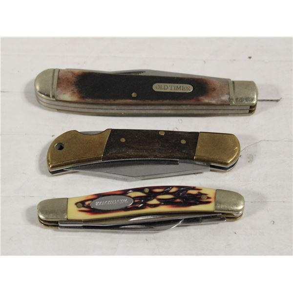 3 FOLDING POCKET KNIVES INCLUDES WINDCHESTER +