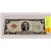 Image 1 : 1928 $2 U.S.A BILL RED SEAL E22361474A