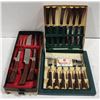 Image 1 : SHEFFIELD CARVING SET, STEAK KNIVES AND FORKS