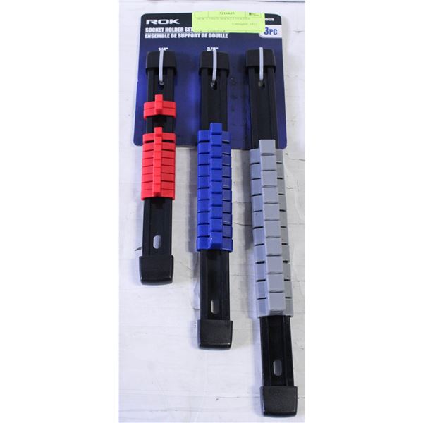 NEW 3 PIECE SOCKET HOLDER