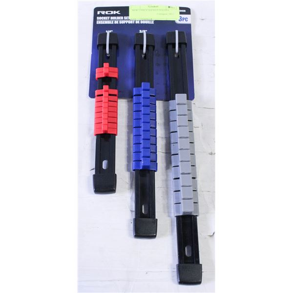 NEW 3 PIECE SOCKET HOLDER