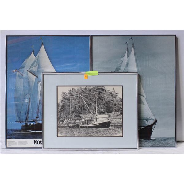 LOT OF 3 SHIP PICTURES