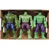 Image 1 : 3 OF 12 INCH HULK FIGURES